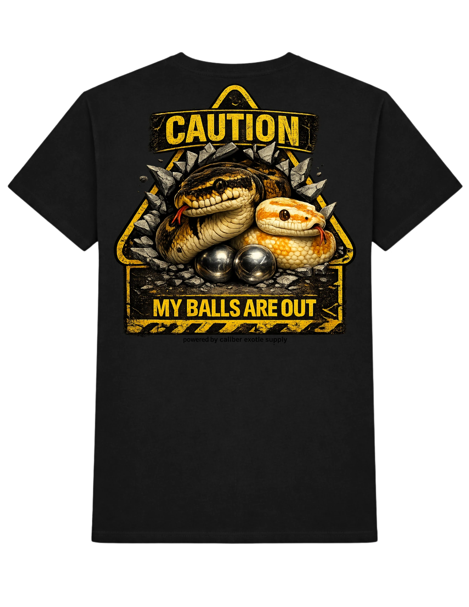 Caution My Balls Are Out T-Shirt, Ball Python Humor Shirt