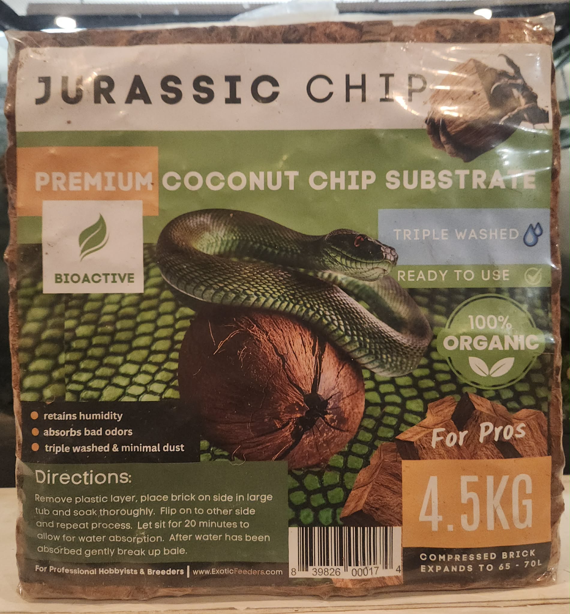 Jurassic Chip Premium Coconut Chip Substrate 4.5KG