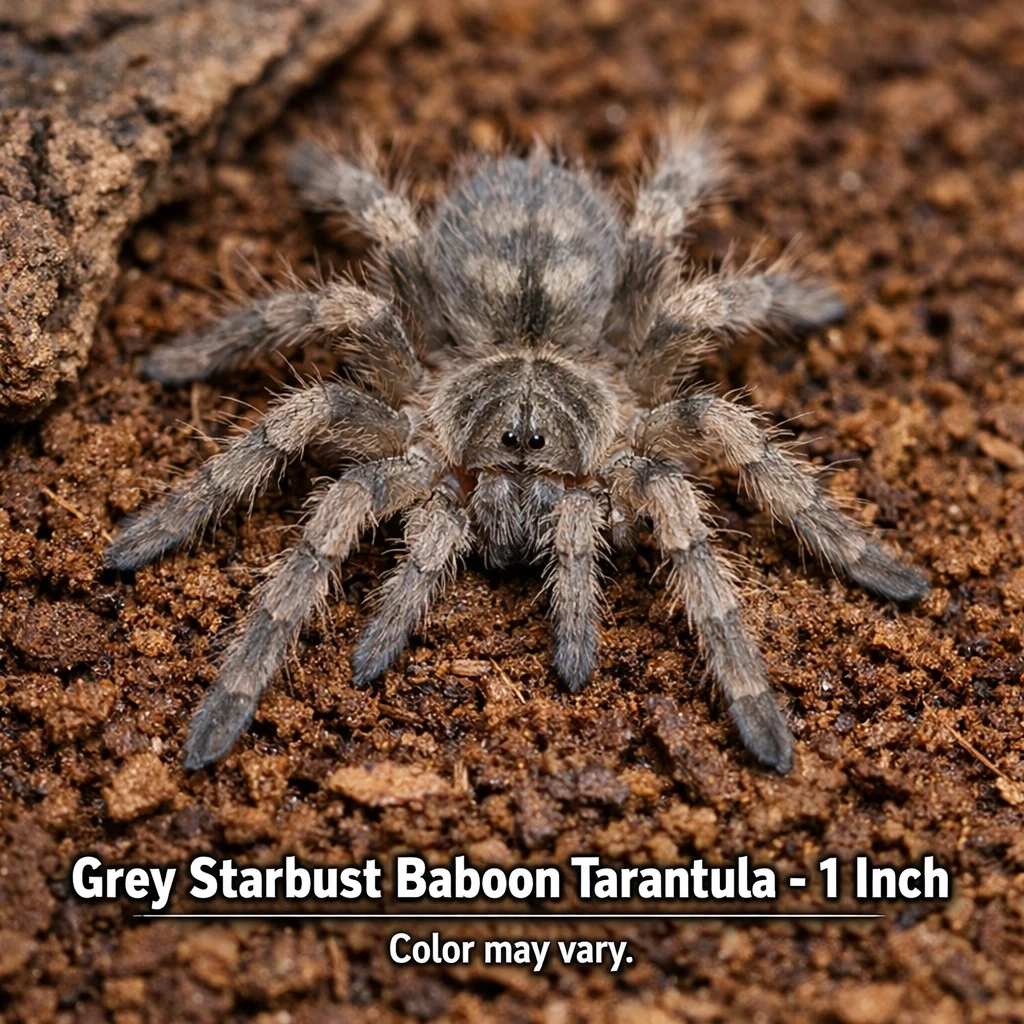 Tarantula Grey Starbust Baboon 1 Inch