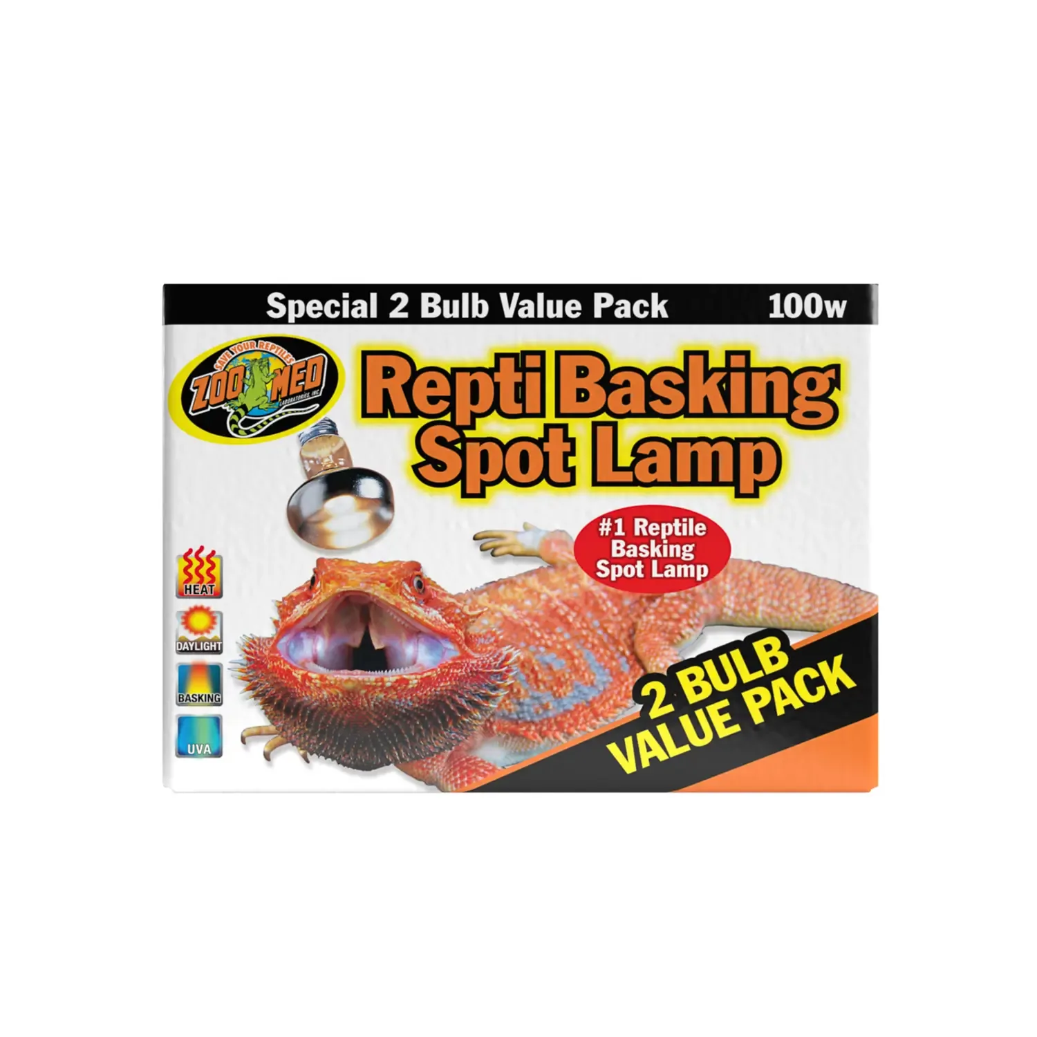 Zoo Med Repti Basking Spot Lamp 100 W Dual Pack