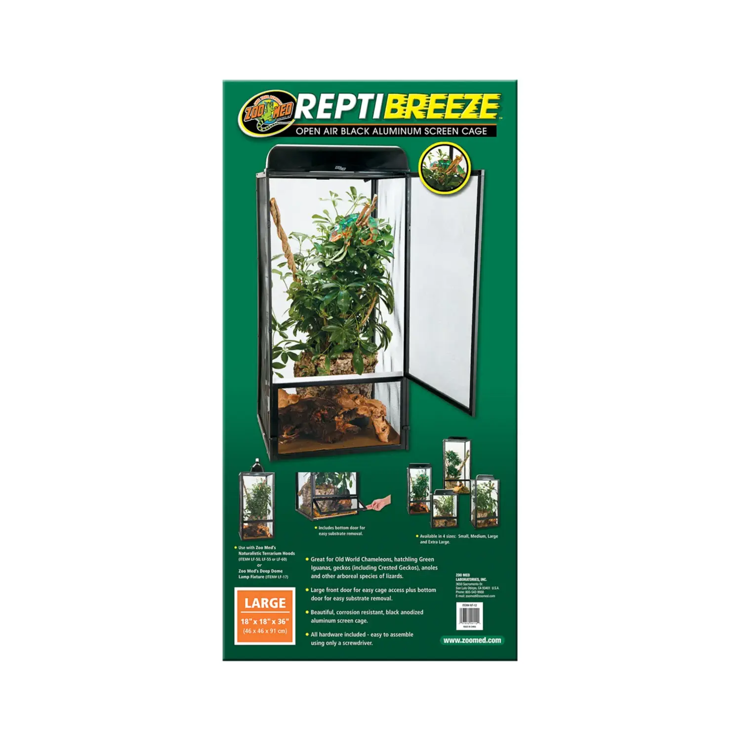 Zoo Med ReptiBreeze 18 x 18 x 36 in